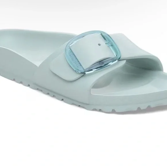 BIRKENSTOCK MADRID BIG BUCKLE EVA SURF GREEN Blue Slides Women EU 38/US 7 Narrow - Picture 5 of 7